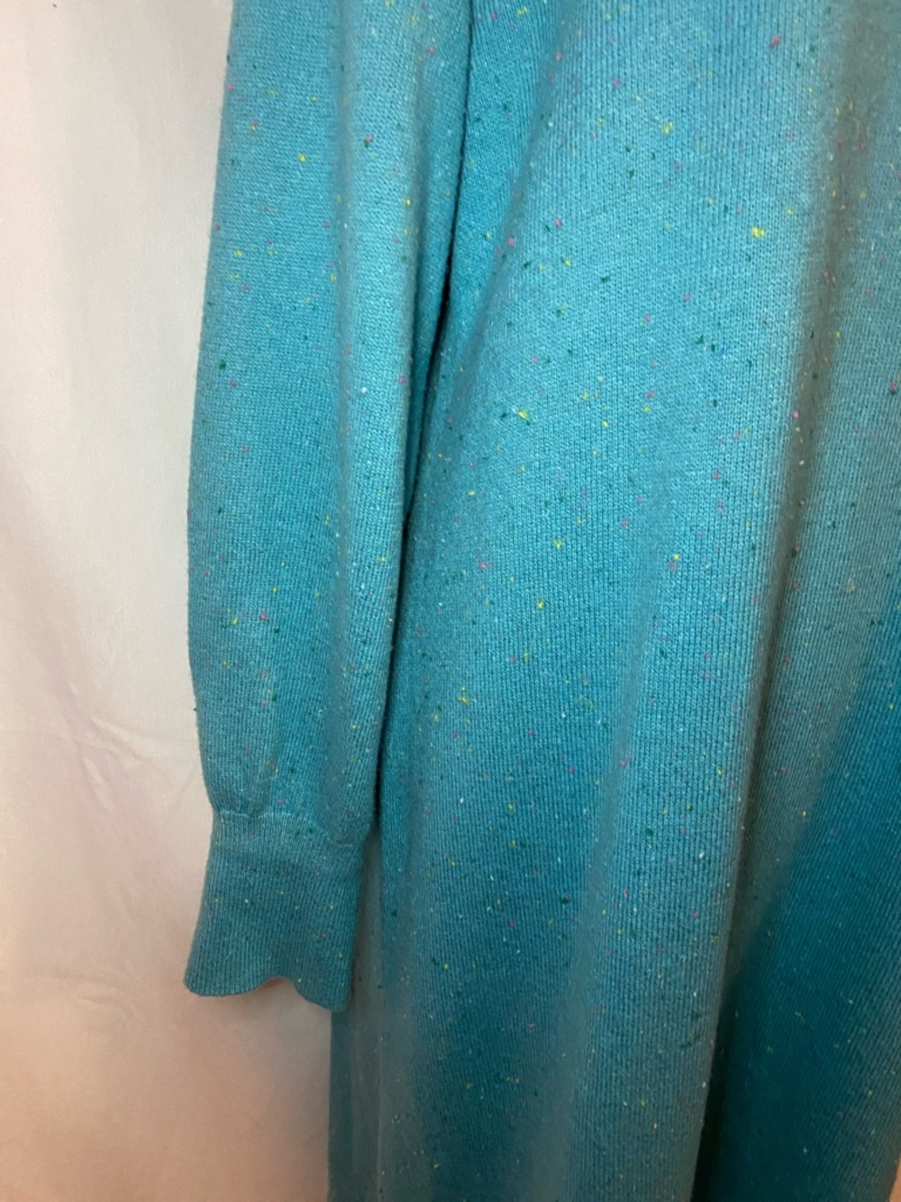 Talbots Teal Long-Sleeve Knit Dress - Picture 6 of 12
